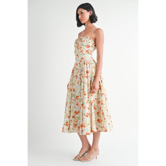 Jacquie The Label Chiara Corset Detail Sundress Summer Brunch size S NWT - Picture 3 of 9